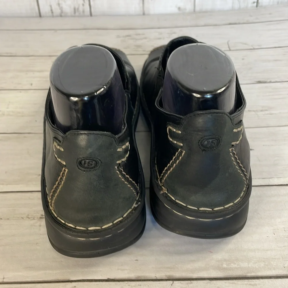 Josef Seibel Black Unisex Oxfords with Contrast Stitching